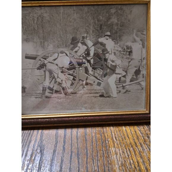 Vintage Black White Civil War Reenactment 8x10 Photo Picture Photograph - Picture 2 of 7
